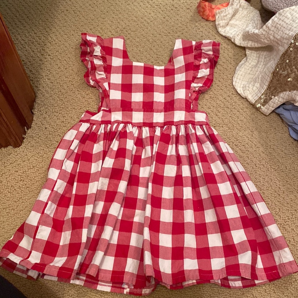 Handmade pinafore wren and james. Toddler size 4/5